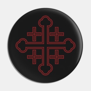 Jerusalem Cross Pin