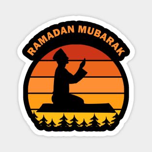 Ramadan Mubarak Ramadan Kareem Man Pray Dawn Dusk Gift Magnet