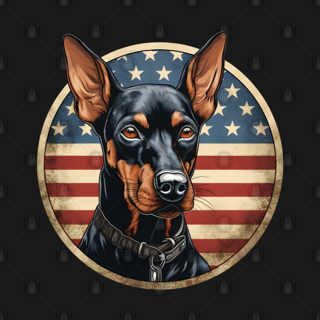 Patriotic Manchester Terrier by NatashaCuteShop