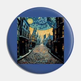 Starry Night in Diagon Alley Pin