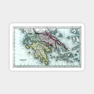 1835 Map of Greece Magnet