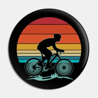 Retro Vintage Mountain Bike MTB Mountain Bikers Biking Cycling Biker Gift Pin