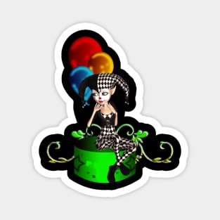 Cute little harlequin Magnet