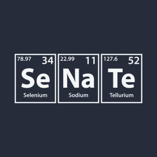 Senate (Se-Na-Te) Periodic Elements Spelling T-Shirt