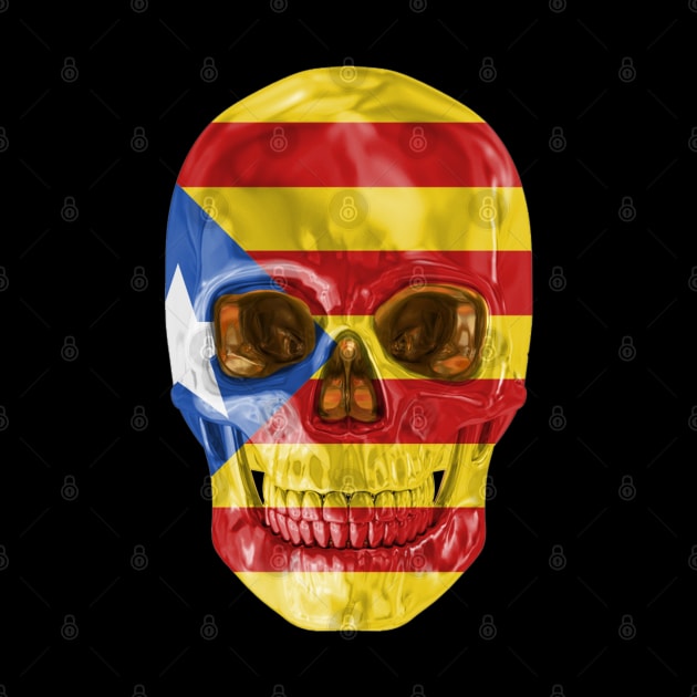 Catalan Flag  Catalonia Catalan Flag Skull - Gift for Catalan From Catolonia by Country Flags