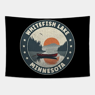 Whitefish Lake Minnesota Sunset Tapestry