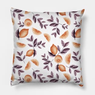 Lemon - Purple & Orange Pillow