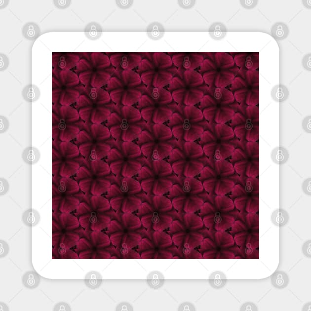 Pink Flower Geometric Pattern Magnet by thesnowwhyte