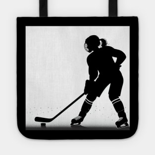 Hockey player with puck Tote