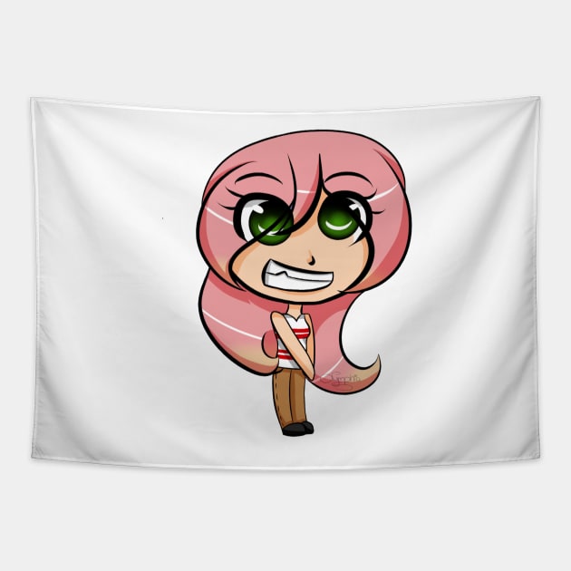 Girl pink! Tapestry by Olymphia