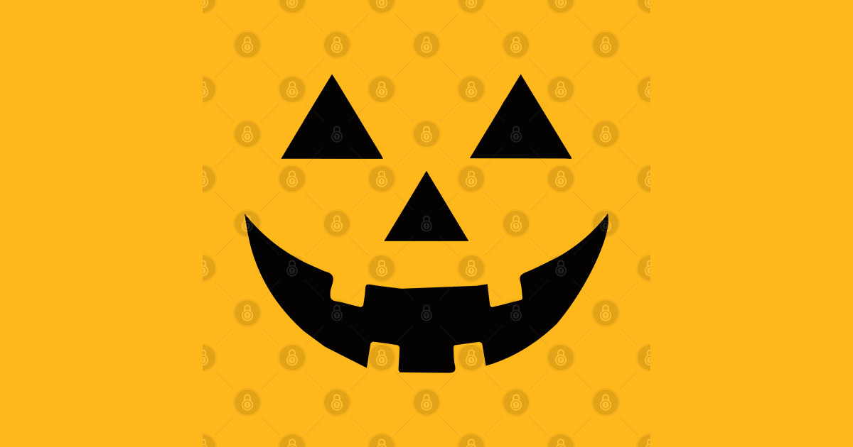 Jack O Lantern Face Cute Halloween - Jack O Lantern - T-Shirt | TeePublic