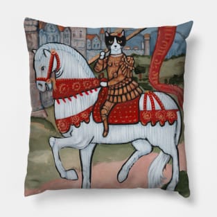 Joan of Arc as a Cat! Pillow