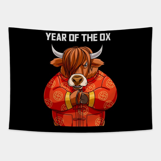 Year Of The Ox Chinese Lunar New Years Tapestry by Noseking