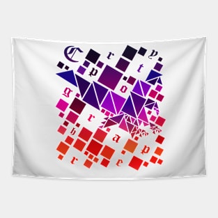 Cyberpunk Cryptographer Design Tapestry