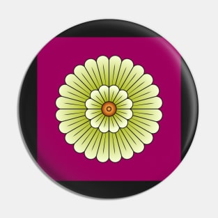 Assyrian Palace Flower Pin