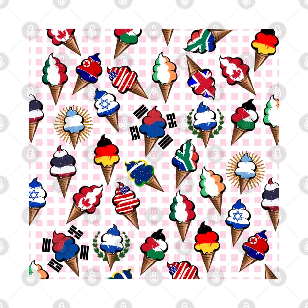 Ice cream flag pattern by mailboxdisco