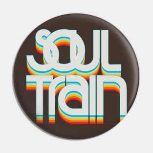 Retro Soul Train Color Blue Pin