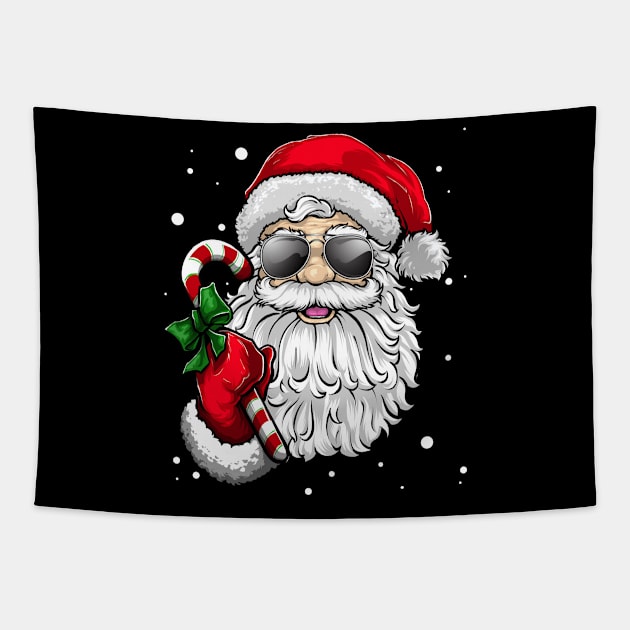 Santa Claus Christmas X-Mas Party Tapestry by KAWAIITEE