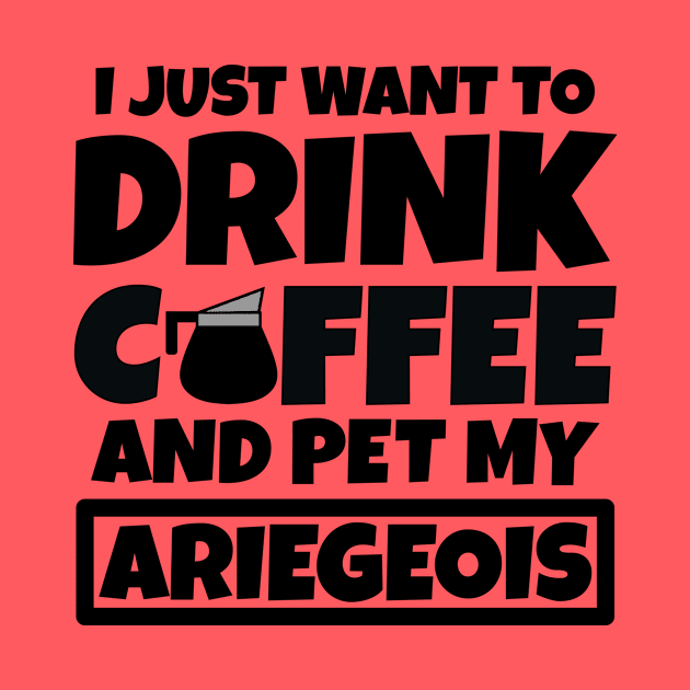 I just want to drink coffee and pet my Ariegeois by colorsplash