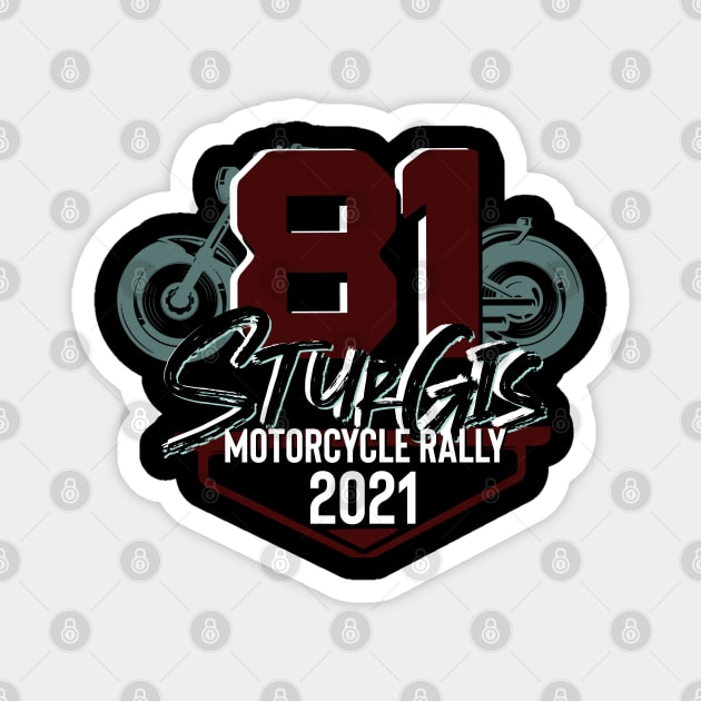 81st Sturgis South Dakota motorcycle rally Magnet by PincGeneral