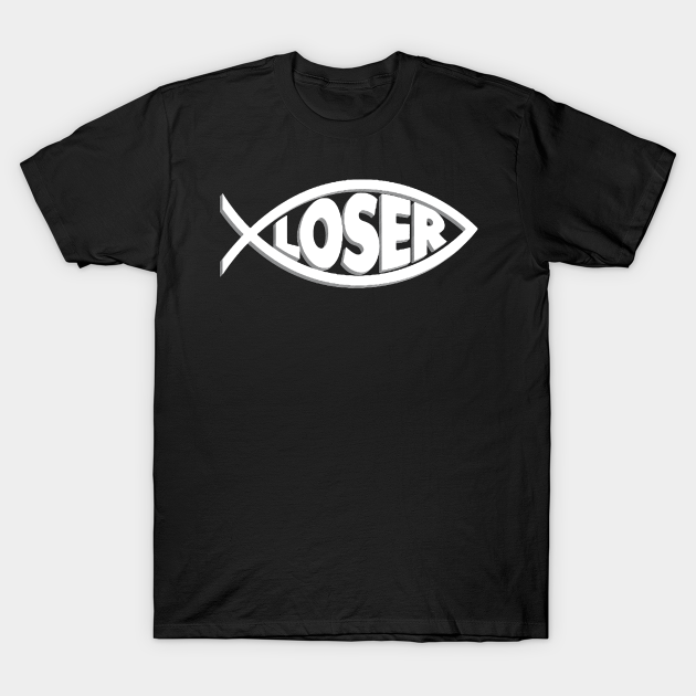 'Loser' Slacker 90s Jesus fish - Slacker - T-Shirt