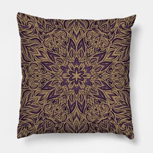 Leafy Nature Mandala Pillow