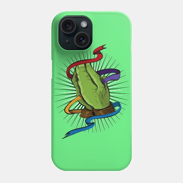 Hands of a NInja Phone Case by amodesigns