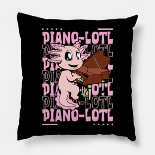 Pianolotl - Axolotl at the piano Pillow