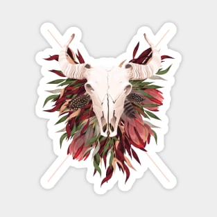 Forest Goat Skull Magnet