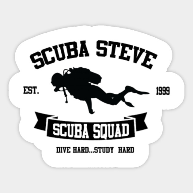 Scuba Steve Scuba Squad Scuba Sticker Teepublic