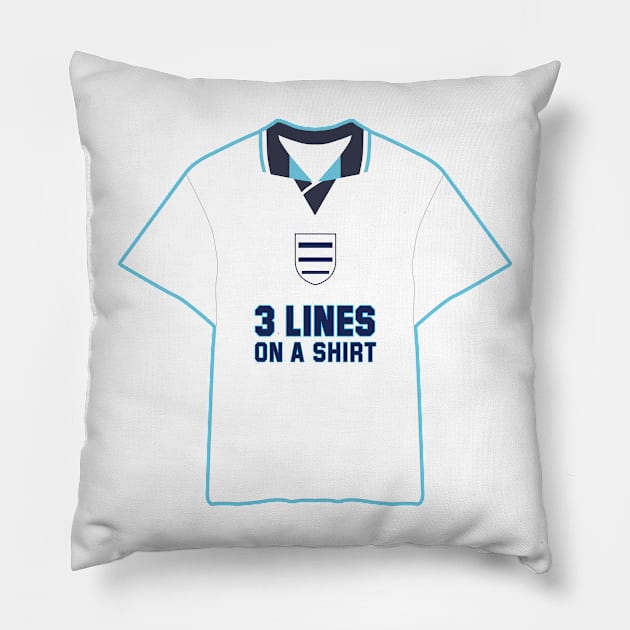 3 LINES ON A SHIRT ON A SHIRT Pillow by peterdy