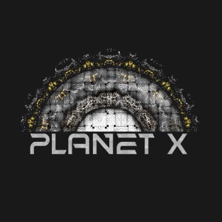 Space Art Planet X Brand Logo T-Shirt