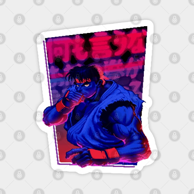 Street Fighter Ryu Dark Edition Magnet by Bootleg Factory
