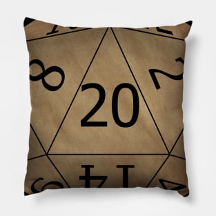 Parchment D20 Pillow