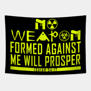 No Weapon Formed (Yellow) Tapestry