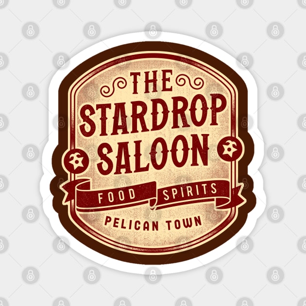 The Stardrop Saloon Crest Magnet by Lagelantee