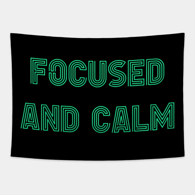 Focused and Calm Tapestry by yayor