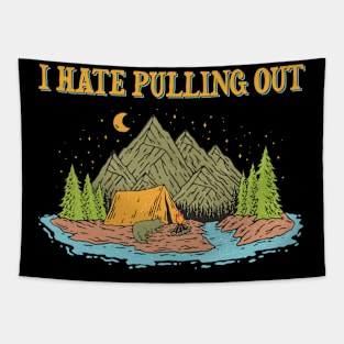 vintage camping I hate pulling out Tapestry