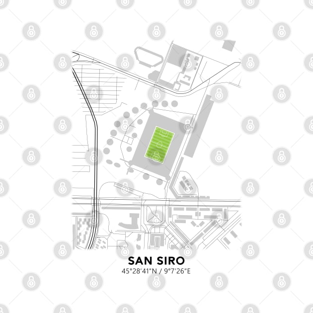 San Siro Map Design by TopFootballStadiums