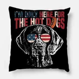 German Shorthaired Pointer Shirt Funny 4th of July Pup Tee Pillow