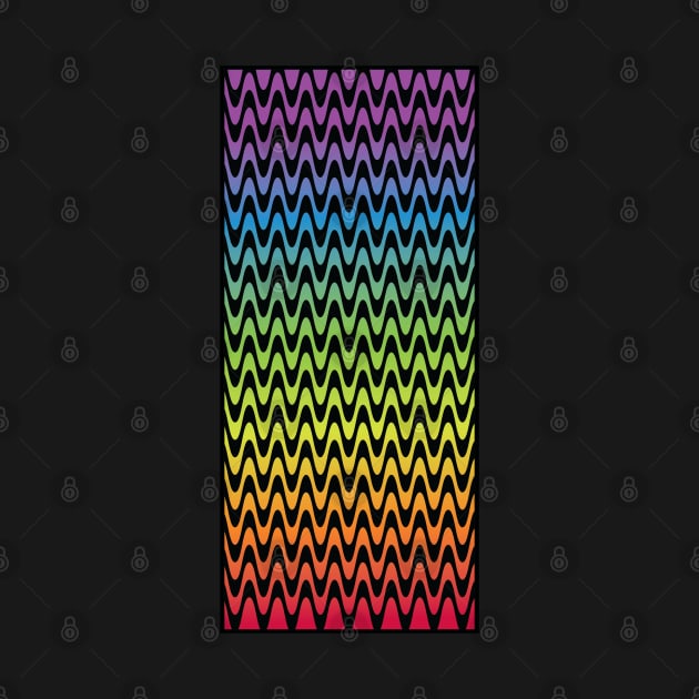 Psychedelic Rainbow Pattern by Deias Designs