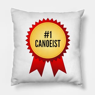 Number 1 Canoeist Gold Medal Pillow