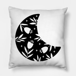 Floral Moon Pillow