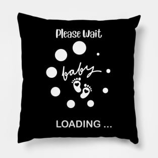 Baby Loading, Please Wait Funny Pregnancy Announcement for Expecting Parents, Baby Shower Gift, Mother's Day Pillow