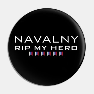 NAVALNY Alexei , RIP my hero, russia flag Pin