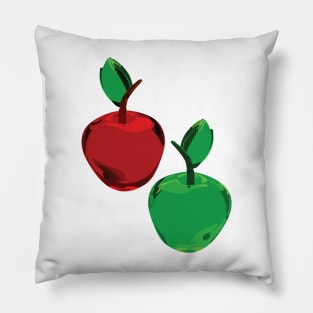 Red and Green Apples Pillow