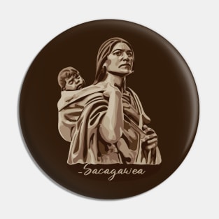 Sacagawea Portrait Pin