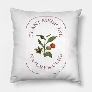 Plant Medicine, Nature's Cure - herbalism Pillow