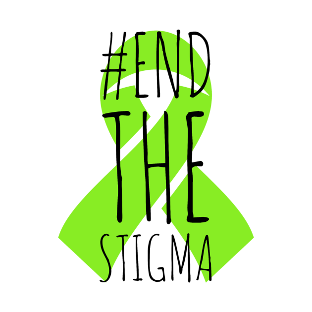 End The Stigma Mental Health T Shirt Teepublic 0064