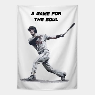 Baseball 'Game for the Soul' Swing G1 Tapestry